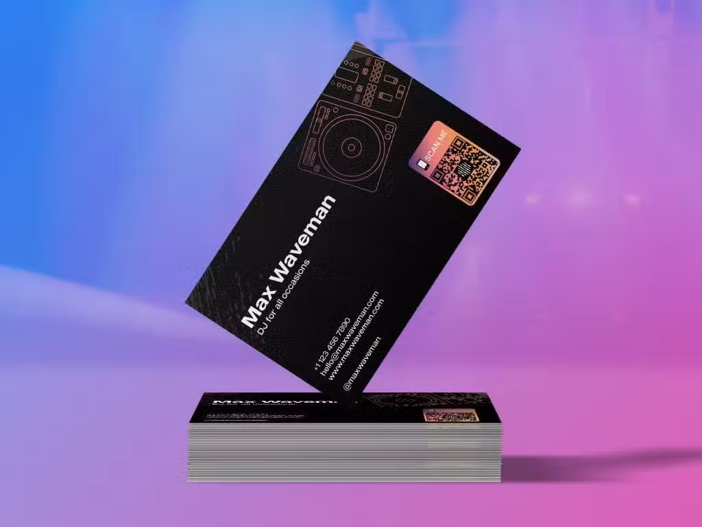 QR codes on Business Cards