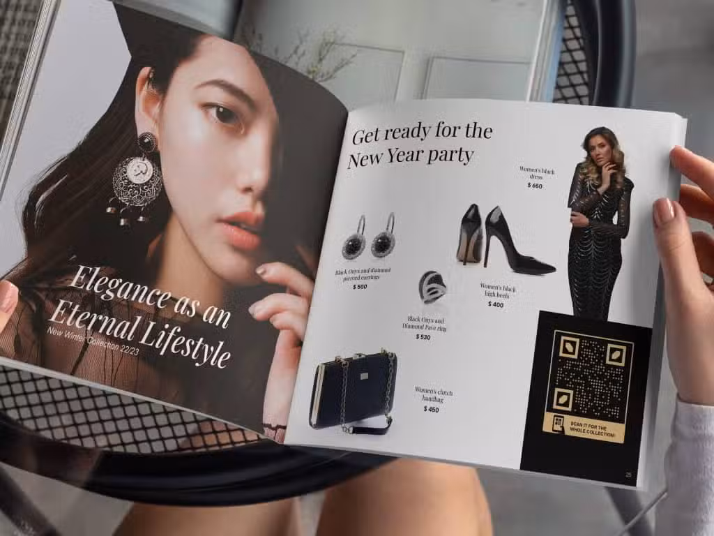 QR codes on Catalogs
