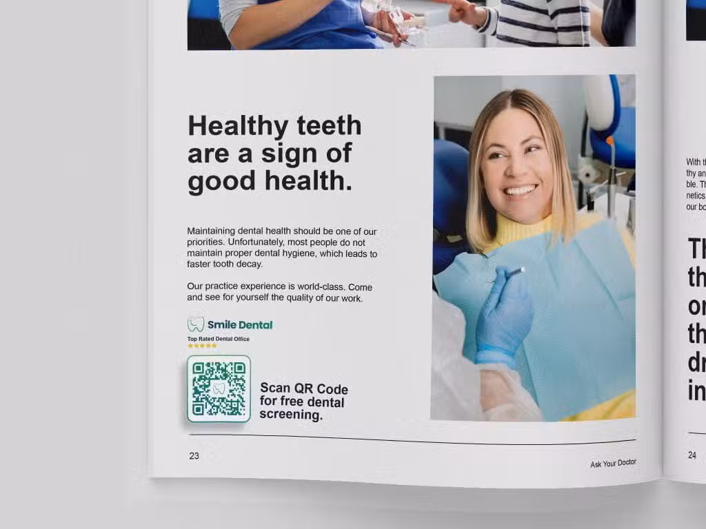 QR codes on Newspapers or Magazines