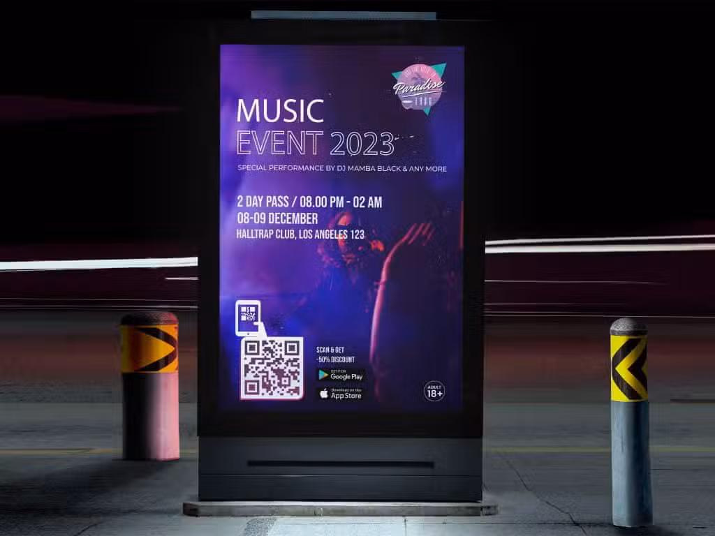 QR codes on Digital Signage