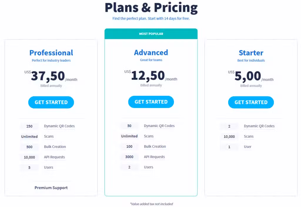 qr code generator pricing