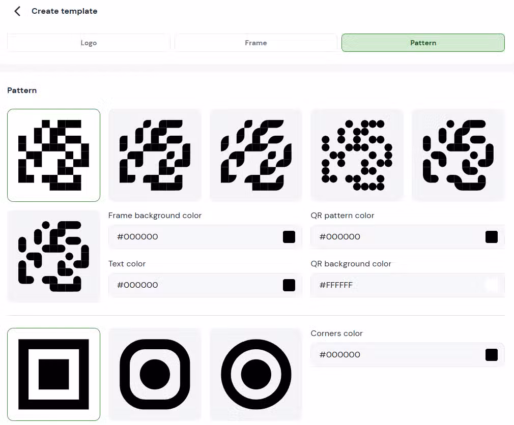 modèles de code qr