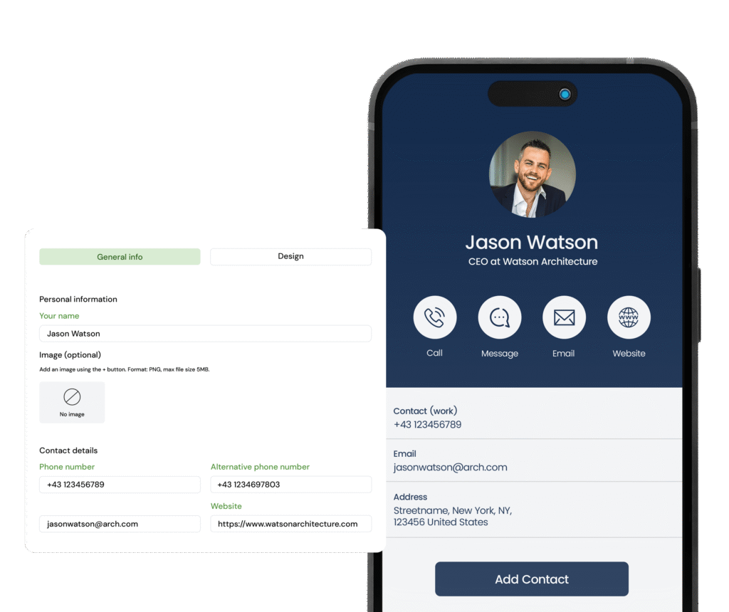 vCard QR Code Generator