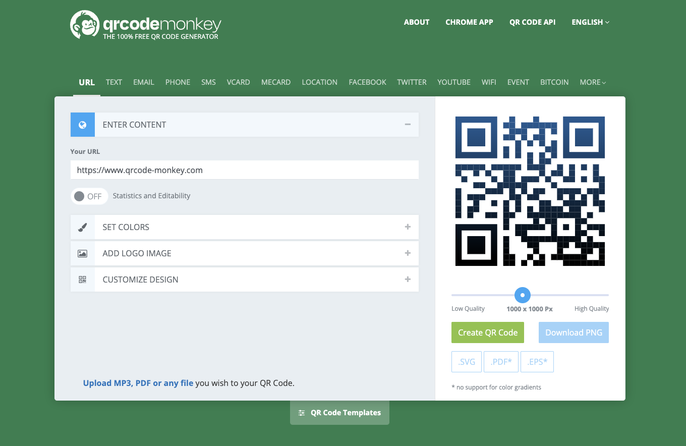 QR Code Monkey - QR Code Generator