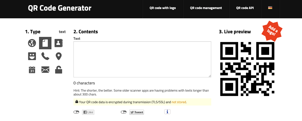 GoQR.me - QR code generator