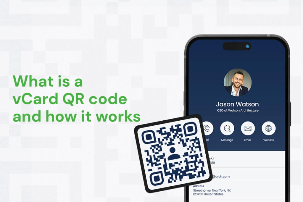 What is a vCard QR code and how it works