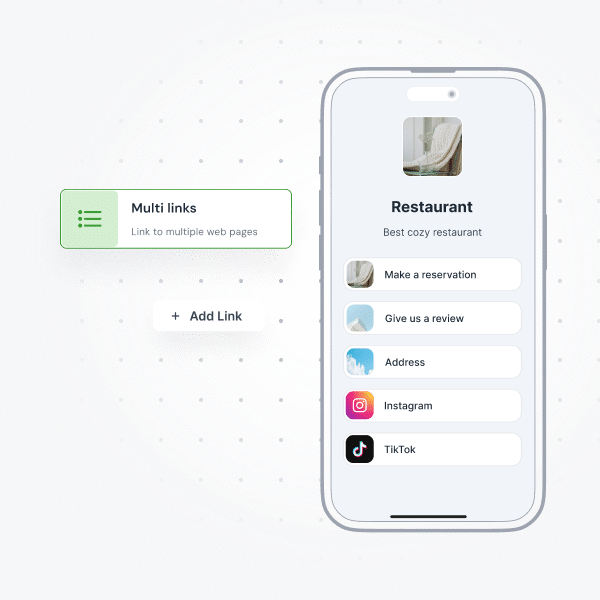 QR Code Type Multi Link QR code