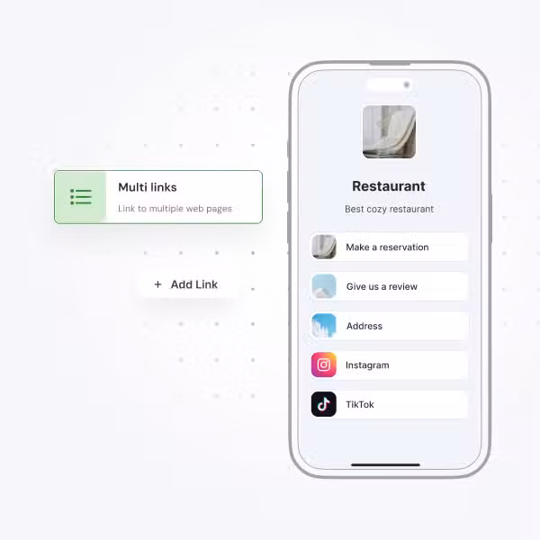 QR Code Type Multi Link QR code