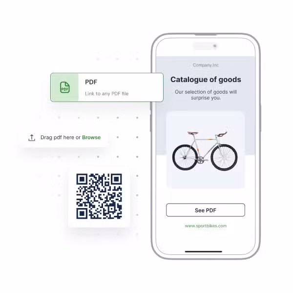 QR Code Type PDF QR code