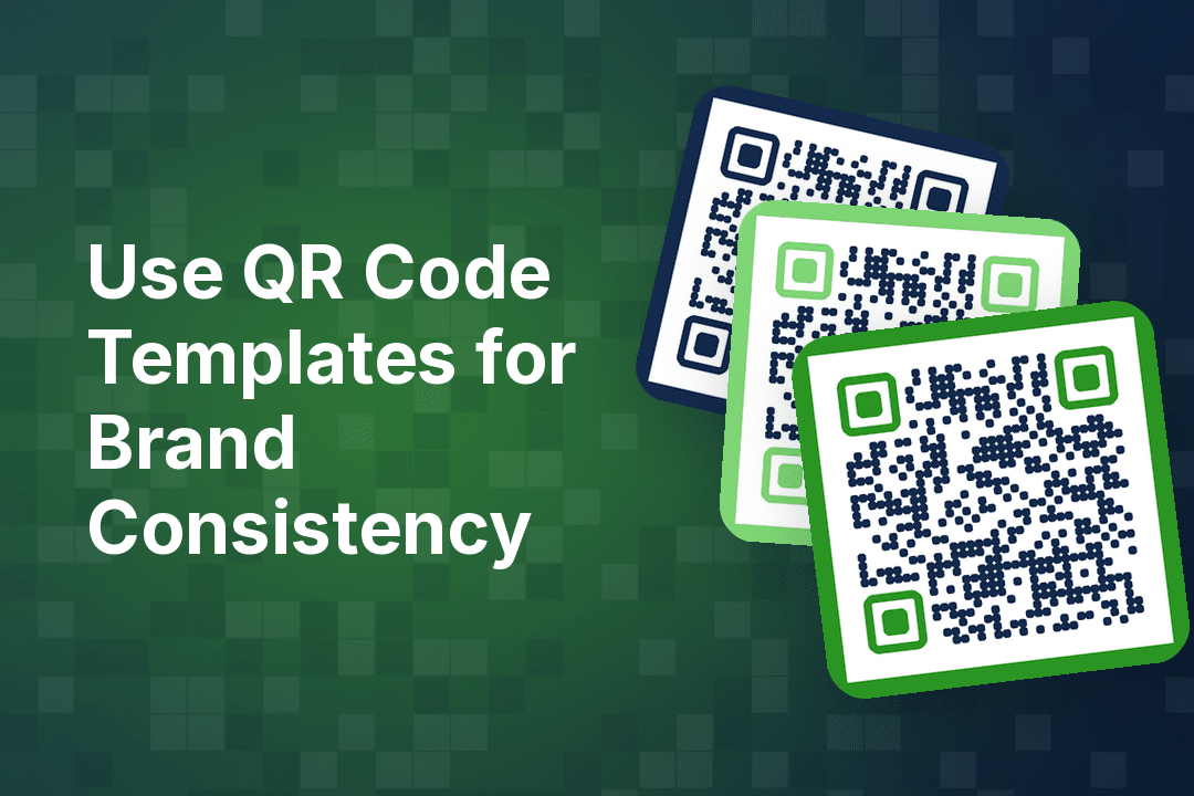 a green thumbnail that says use qr code templates for brand consistency
